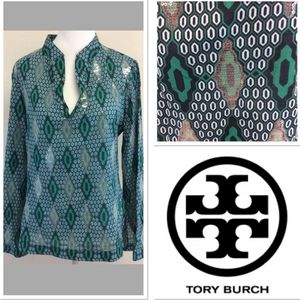 《 Tory Burch 》Geometric Sequin Tunic